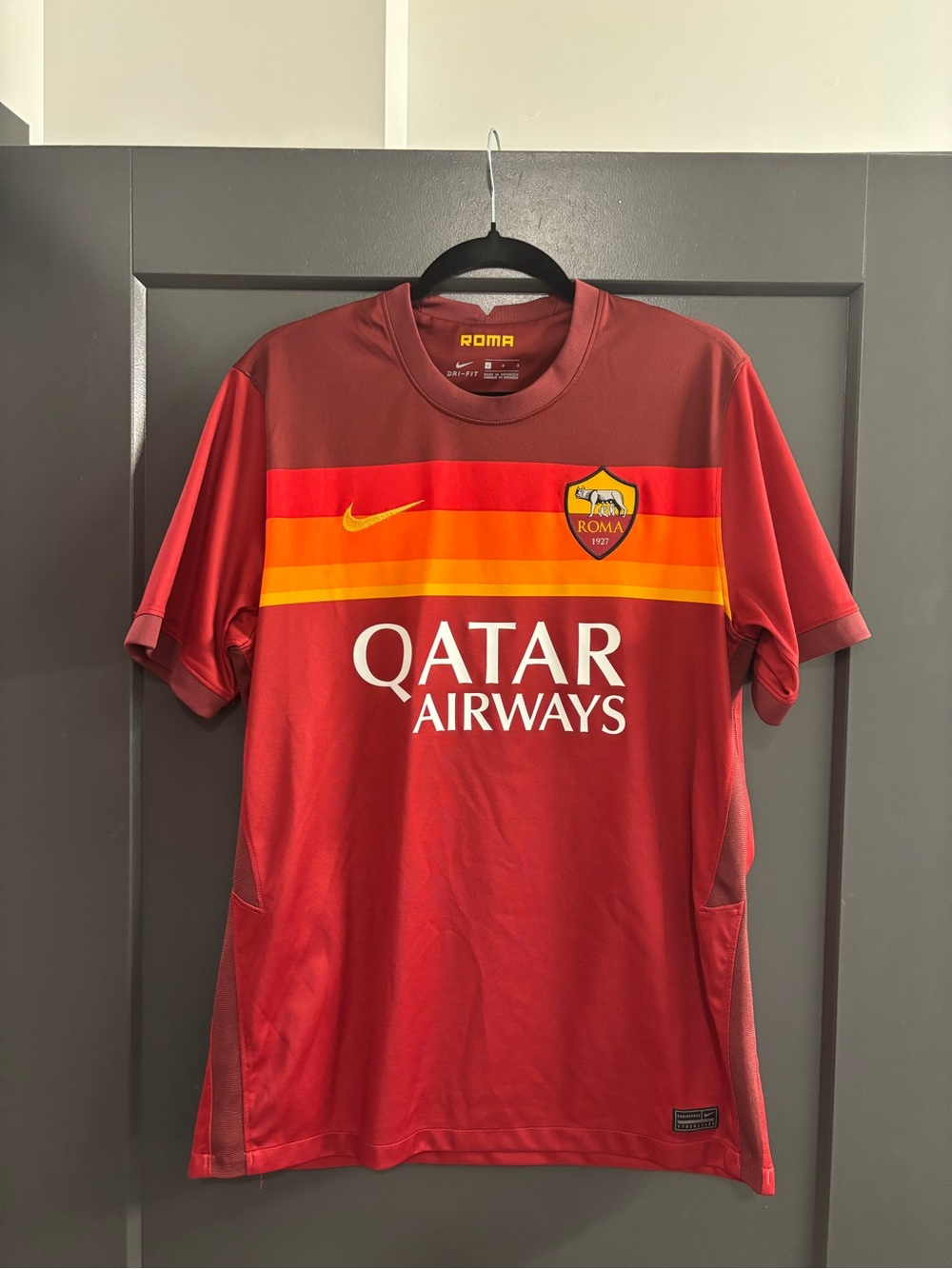 AS Roma Italian Serie A Club Home Jersey - Nike 2020-2021. Very Good Condition